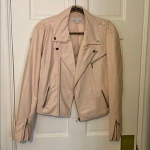 New York and Company Pink Leather Jacket